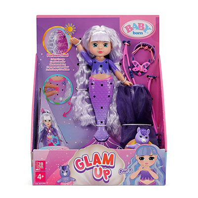 Baby Born Glam Up Mermaid Doll Aura